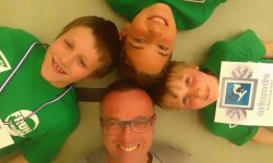 Jaden Elwert, Harald Häfner, Dennis Stieb und Paul Issler